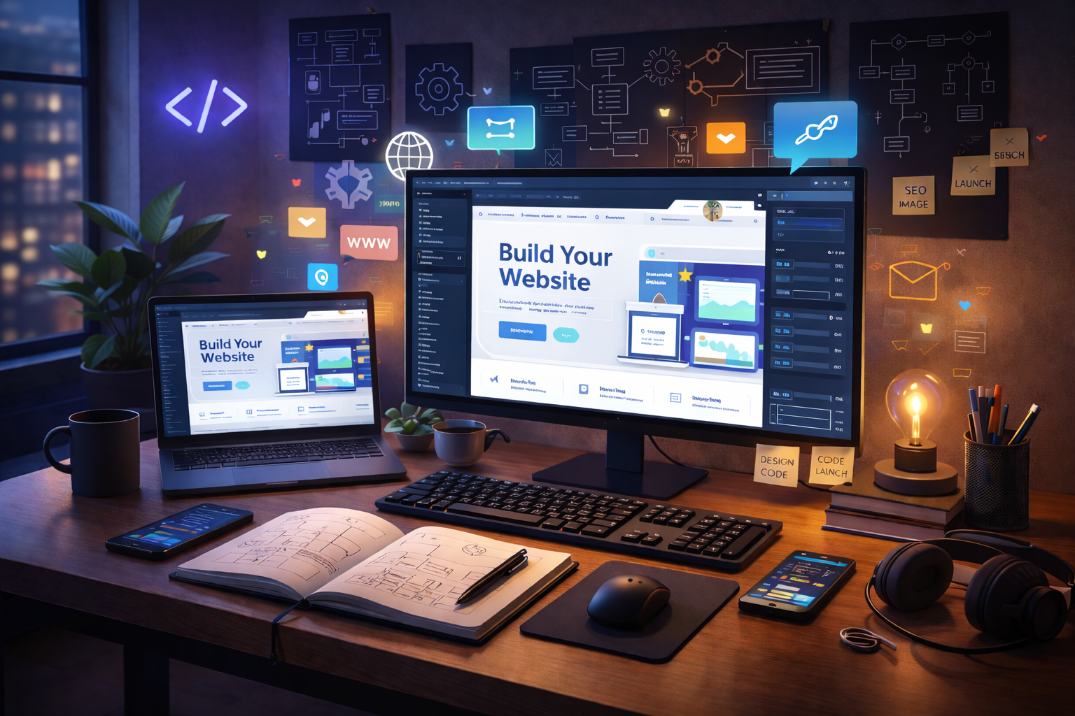 Website development services modern web design